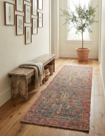 2' 2 x 8' Chenille Jute Runner Rug