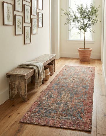2' 2 x 8' Chenille Jute Runner Rug