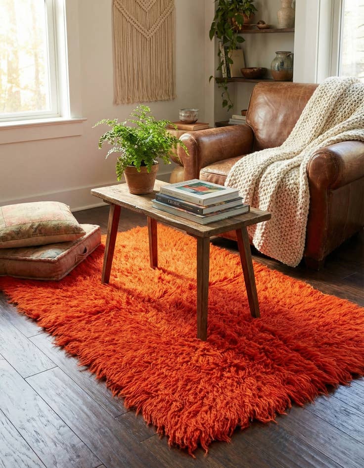 Detail image of 2' 6 x 3' 10  Hand Knotted Moroccan Wool Rug