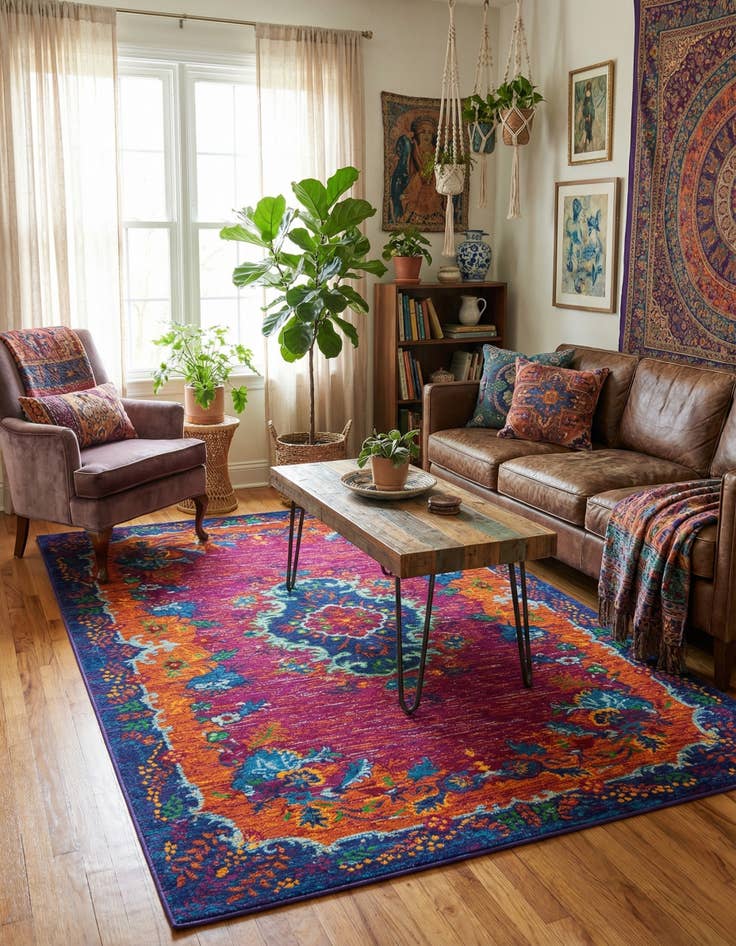 Detail image of 5' 3 x 8' Calypso Rug