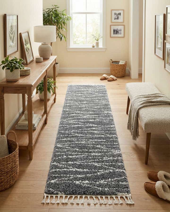 2' 7 x 12' Serenity Shag Runner Rug