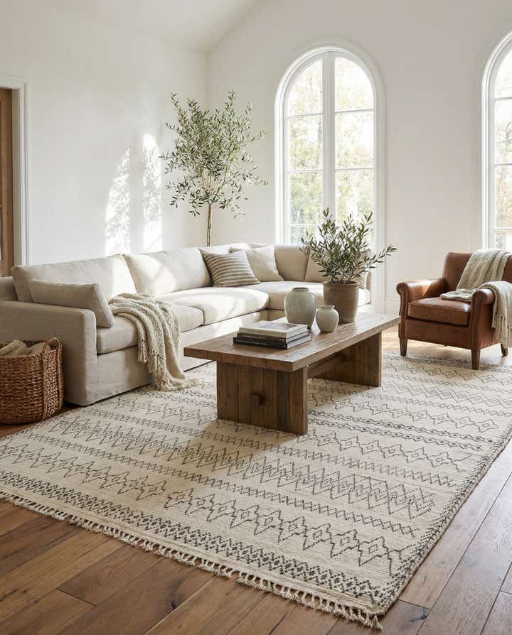 10' 2 x 14' Hand Knotted Moroccan Wool Rug