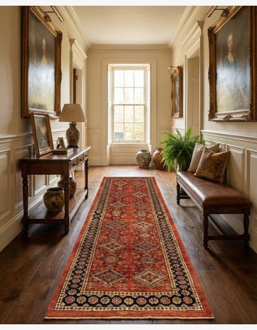 2' 9 x 9' 10 Luribaft Wool Runner Rug