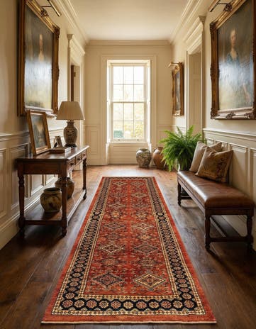 2' 9 x 9' 10 Luribaft Wool Runner Rug