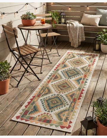 2' x 6' Easy-Clean Baja Indoor / Outdoor Runner Rug