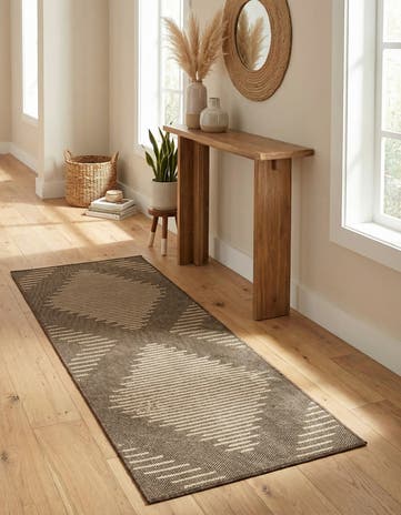 Brown Dunes Runner Rug