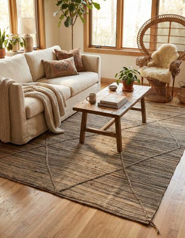 6' x 7' 8 Hand Knotted Moroccan Wool Rug