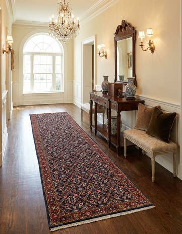 2' 7 x 11' 2 Sarouk Runner Rug