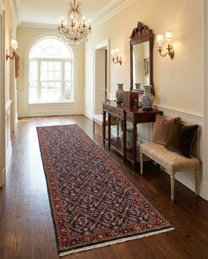 2' 7 x 11' 2 Sarouk Runner Rug