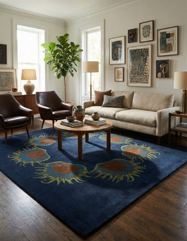 Detail image of 7' 7 x 7' 7 Luna Square Rug