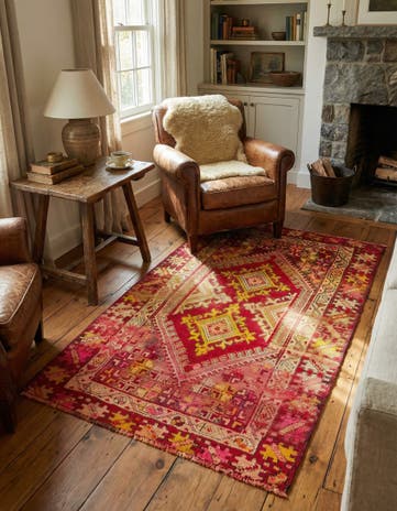 3' x 5' 4 Hand Knotted Anatolian Wool Rug