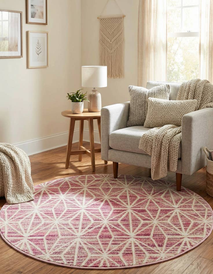 Detail image of 3' x 3' Uptown Fifth Avenue Round Rug