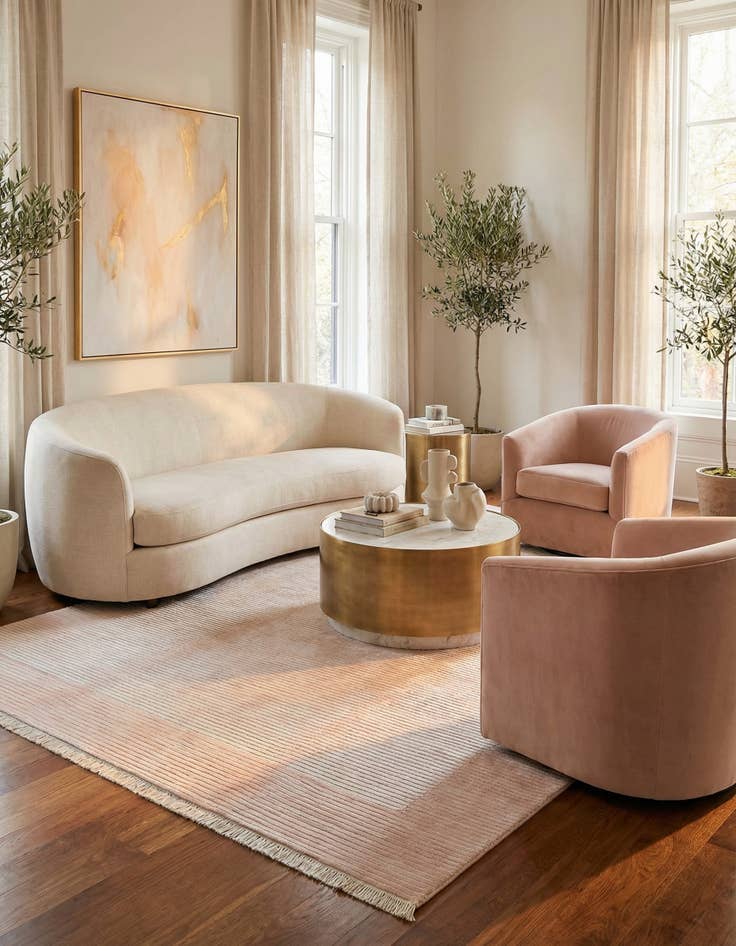 Detail image of 6' 6 x 9' 8  Hand Knotted Darya Wool Rug