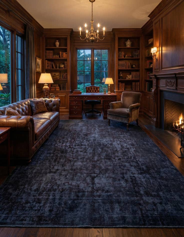 Detail image of 9' 11 x 12' 11 Vintage Royal Wool Rug