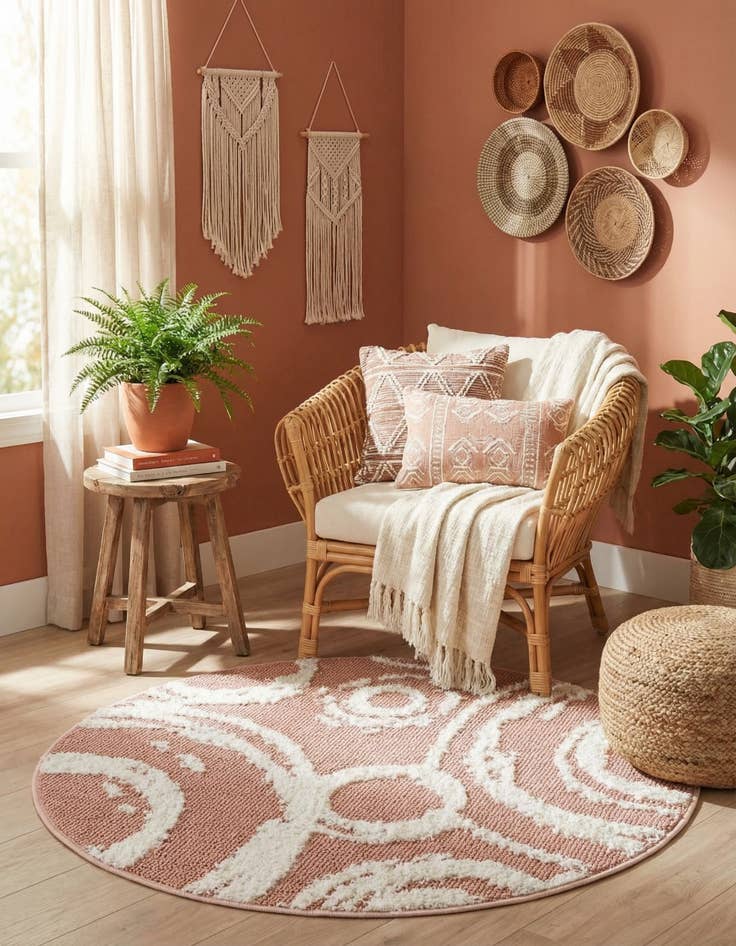 Detail image of  3' 3 x 3' 3 Boho Round Rug