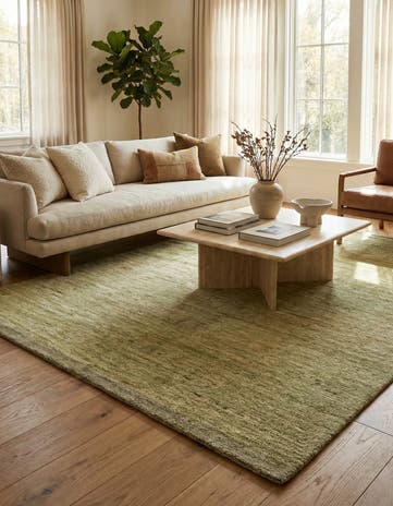 4' 6 x 6' 4 Hand Knotted Moroccan Wool Rug