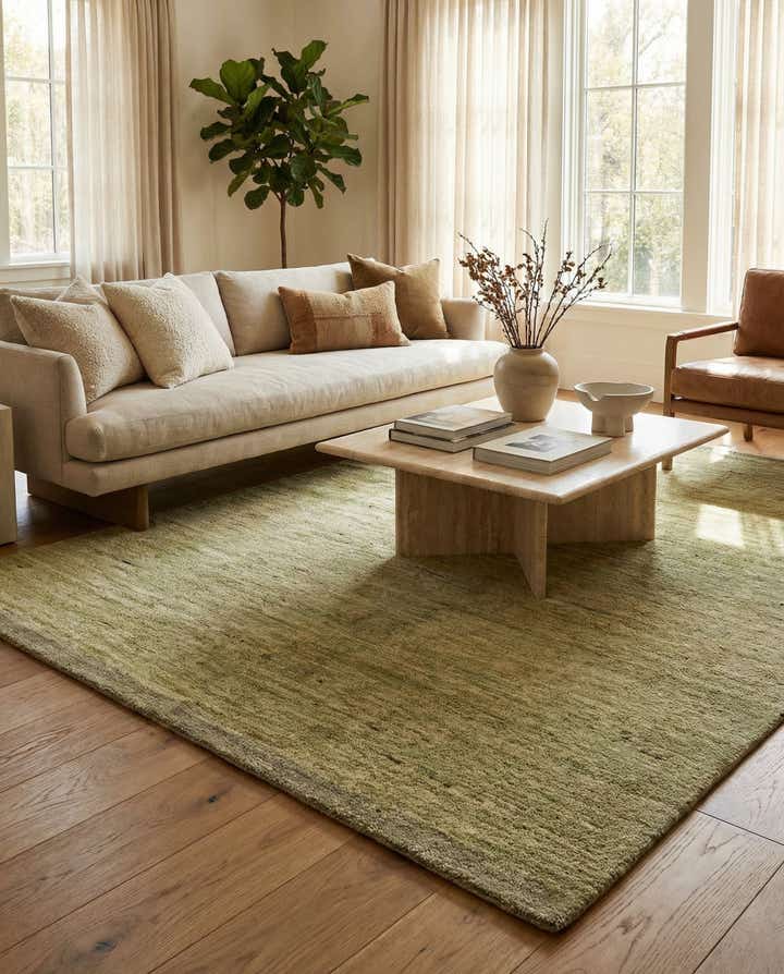 4' 6 x 6' 4 Hand Knotted Moroccan Wool Rug