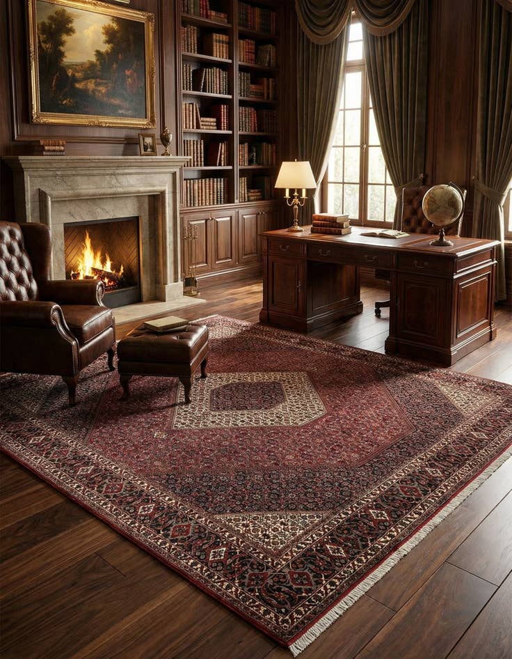 Detail image of 8' 4 x 8' 5 Bidjar Wool Square Rug