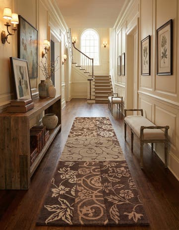 2' 9 x 10' Hand Knotted Darya Wool Runner Rug