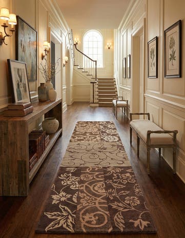 2' 9 x 10' Hand Knotted Darya Wool Runner Rug