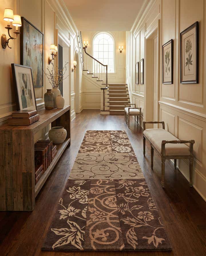 2' 9 x 10' Hand Knotted Darya Wool Runner Rug