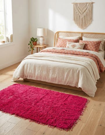 3' x 5' 8 Hand Knotted Moroccan Wool Runner Rug