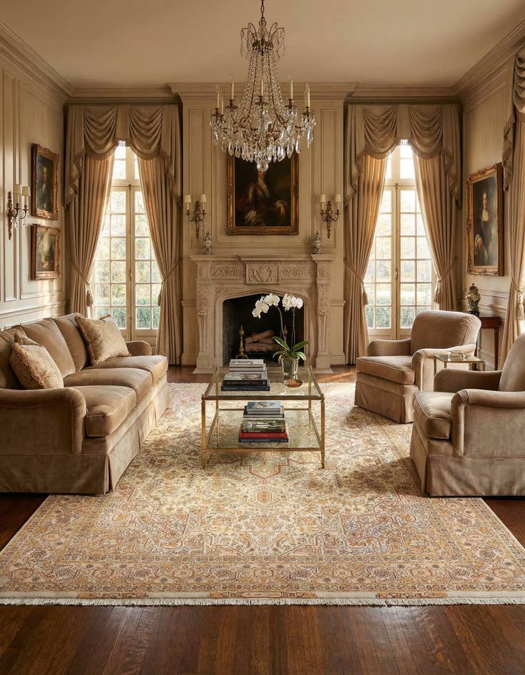 Detail image of  6' 8 x 10' 10 Tabriz Rug