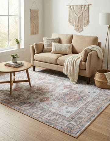 4' 1 x 6' 1 Washable Timeless Rug