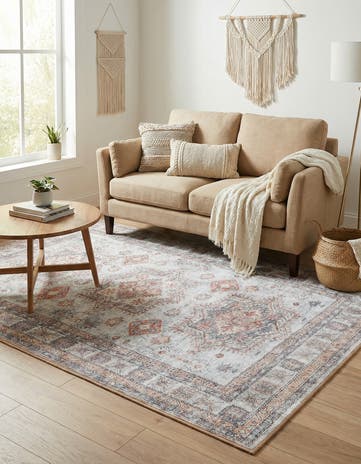 4' 1 x 6' 1 Washable Timeless Rug