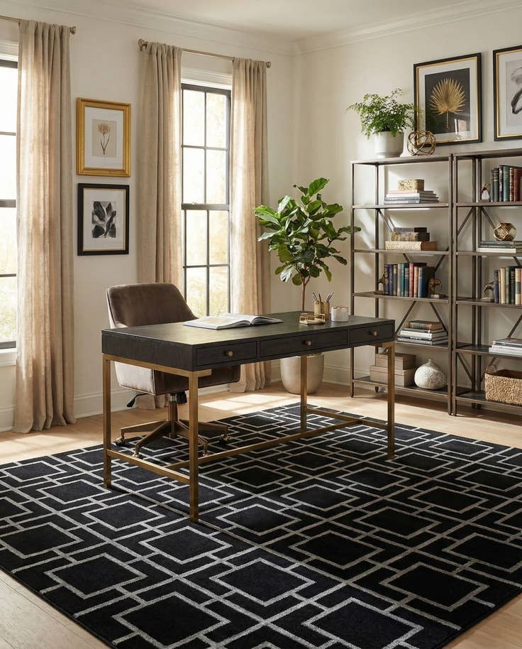 Detail image of 7' 10 x 10' Marilyn Monroe™ Glam Deco Rug