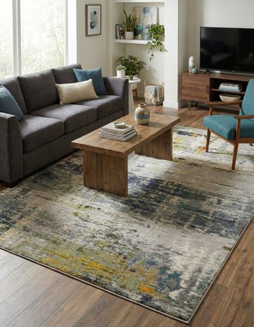 9' x 12' 2 Washable Theia Rug