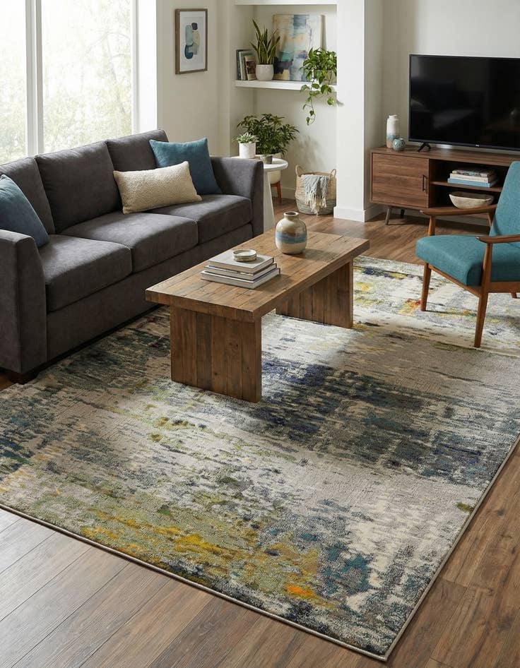 Detail image of  9' x 12' 2  Washable Theia Rug