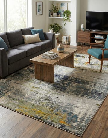 9' x 12' 2 Washable Theia Rug
