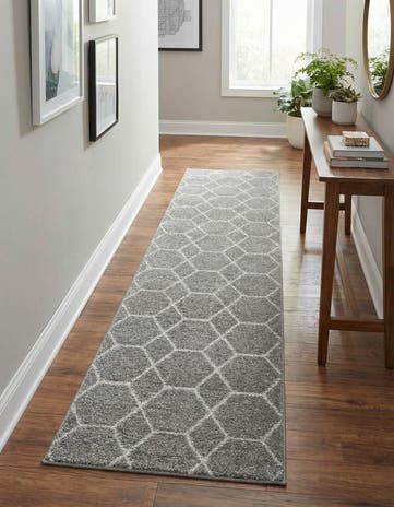 2' x 13' Lattice Frieze Runner Rug