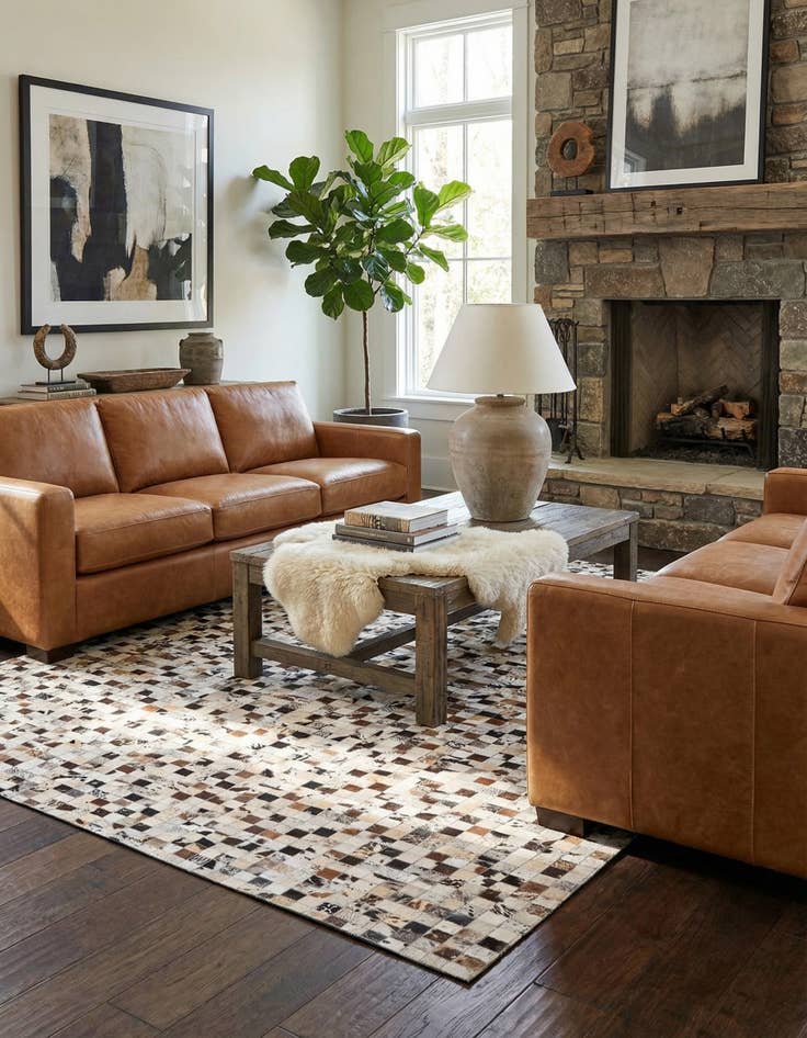 Detail image of  5' x 8' Cowhide Rug