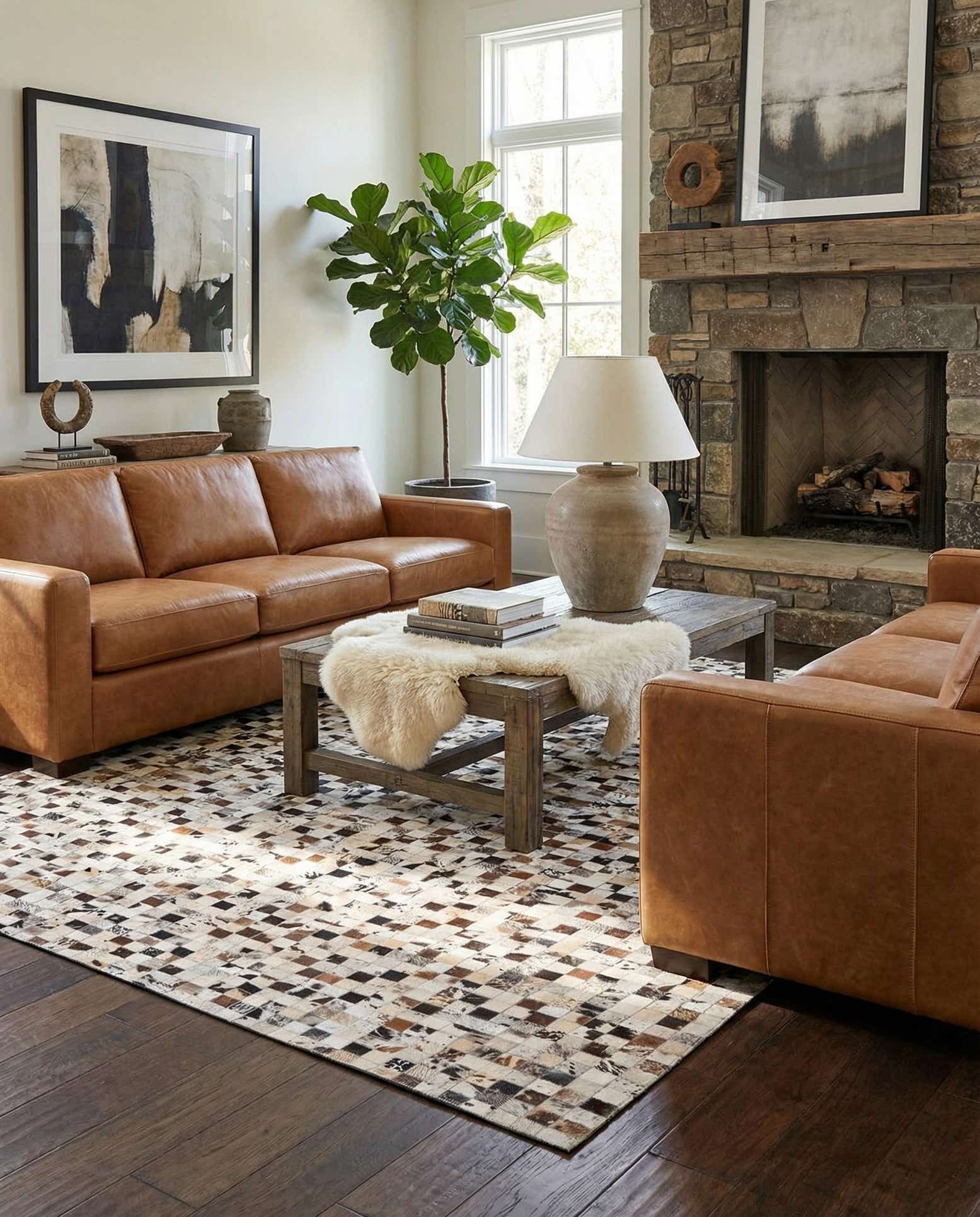 5' x 8' Cowhide Rug