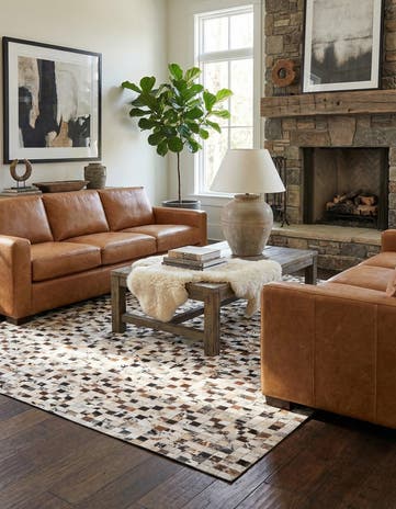 5' x 8' Cowhide Rug