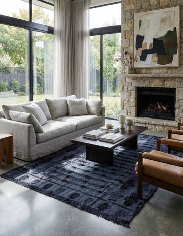 6' x 10' 4 Hand Knotted Darya Wool Rug
