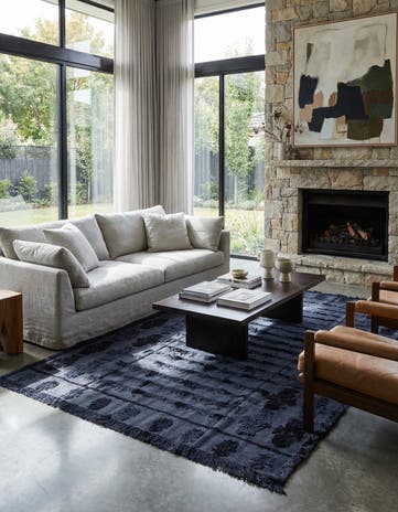 6' x 10' 4 Hand Knotted Darya Wool Rug