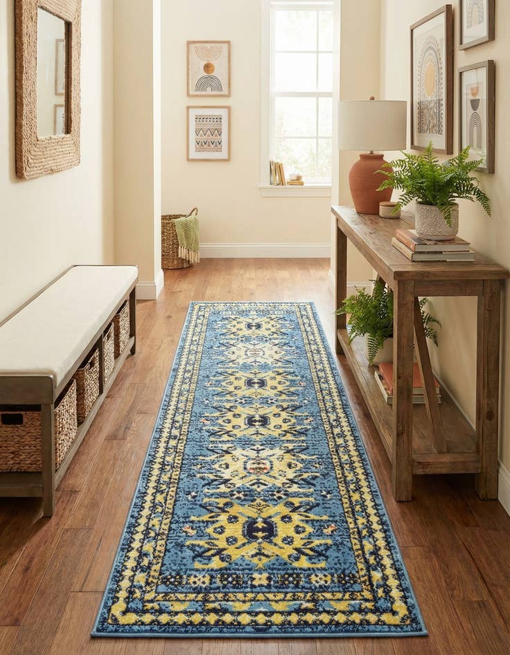 Detail image of  2' x 8' 2 Heris Runner Rug