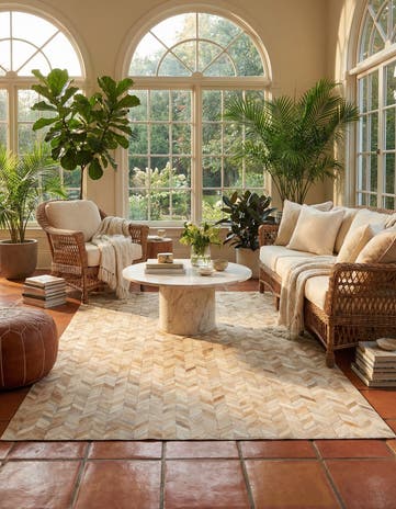 5' x 8' 1 Cowhide Stocks Rug