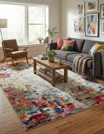 9' x 12' 2 Washable Theia Rug