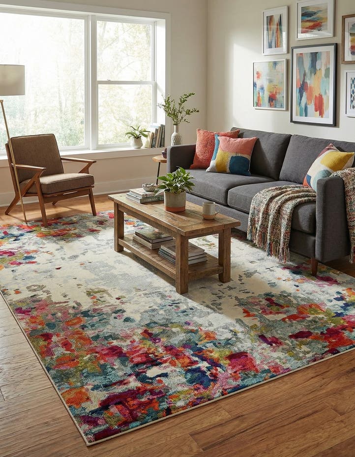 9' x 12' 2 Washable Theia Rug