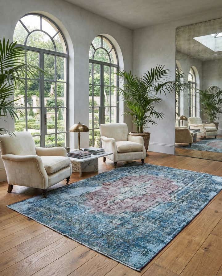 9' 10 x 13' 5 Vintage Royal Wool Rug