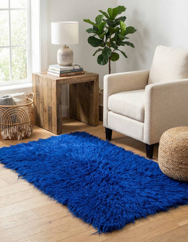 Detail image of 2' 1 x 4' 8  Hand Knotted Moroccan Wool Runner Rug