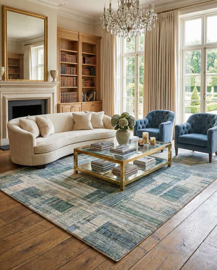 9' 9 x 13' 10 Hand Knotted Oushak Rug