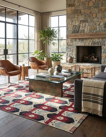 8' 10 x 11' 3 Hand Woven Kilim Modern Wool Rug
