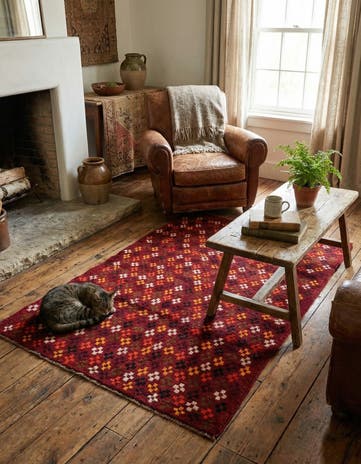 3' x 4' 6 Hand Knotted Balouch Wool Rug