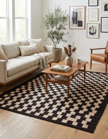 5' x 6' 4 Hand Woven Kilim Modern Wool Rug