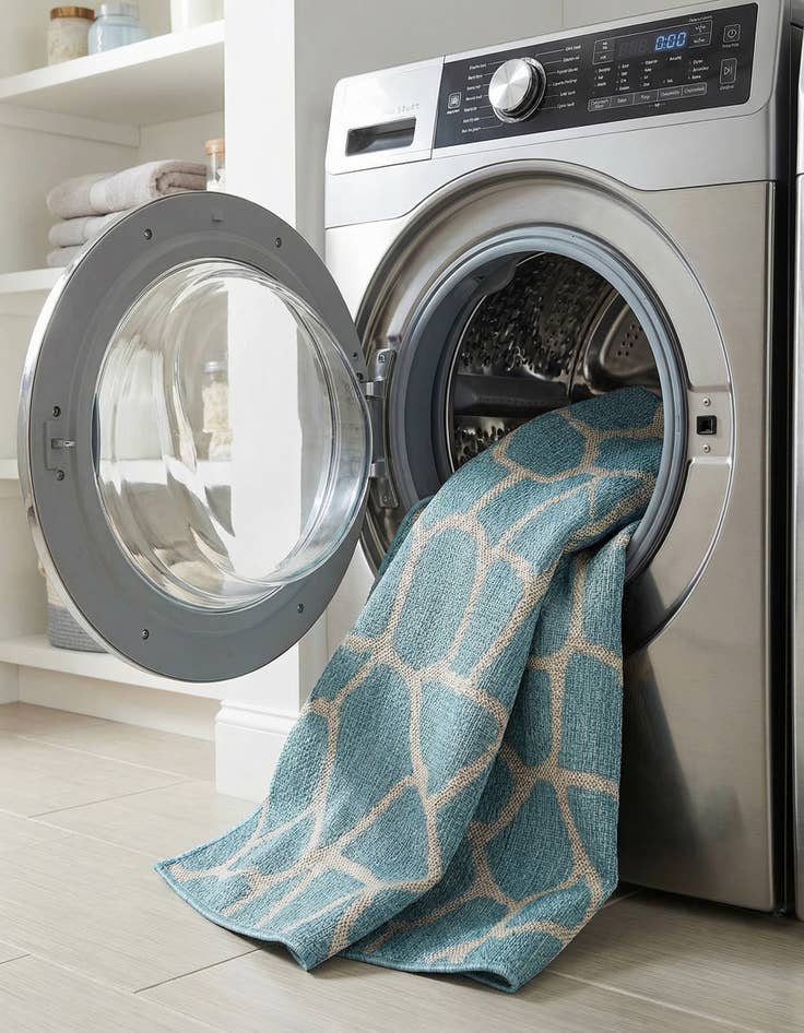 Detail image of 4' x 6'  Washable Safari Indoor / Outdoor Rug